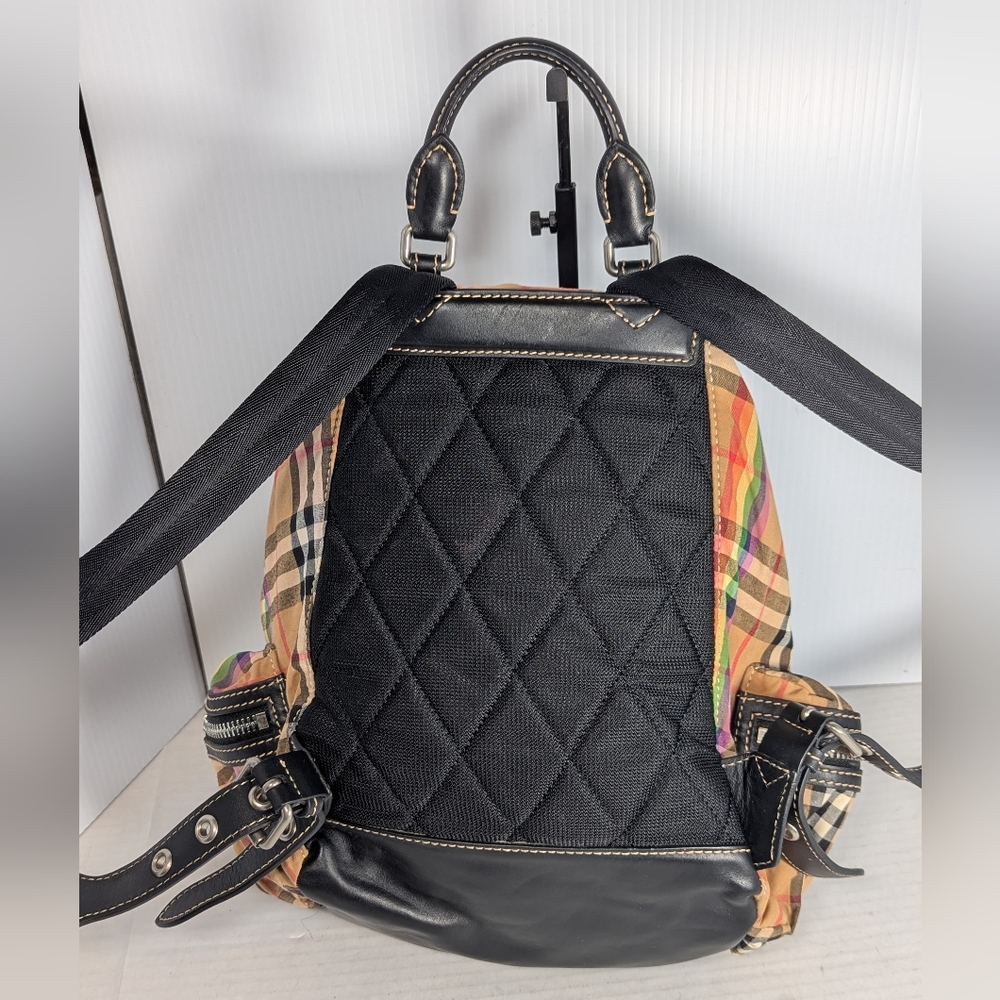 Burberry Rainbow Check Rucksack Backpack - Picture 4 of 9